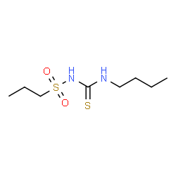 1-Butyl-3-(propylsulfonyl)thiourea结构式