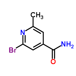 2-Bromo-6-methylisonicotinamide结构式