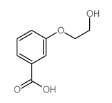 Benzoic acid,3-(2-hydroxyethoxy)- Structure