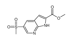 Methyl 5-(methylsulfonyl)-1H-pyrrolo[2,3-b]pyridine-2-carboxylate Structure
