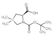 (R)-1-(TERT-BUTOXYCARBONYL)-3,3-DIMETHYL-1,3-AZASILOLIDINE-5-CARBOXYLIC ACID structure