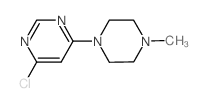 4-氯-6-(4-甲基哌嗪-1-基)嘧啶结构式