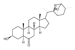 (20ξ,25ξ)-23,26-Epoxy-3β-hydroxy-16,28-seco-5α-solanid-22(28)-en-6-one Structure