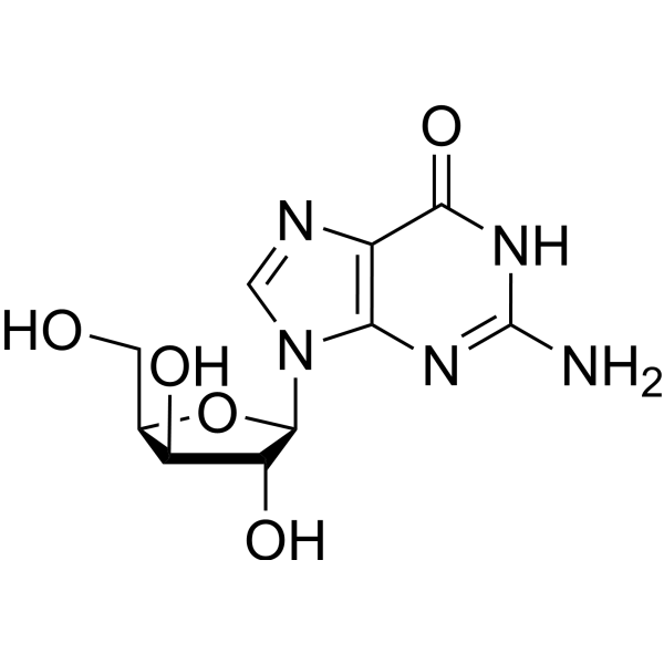 6H-Purin-6-one,2-amino-1,9-dihydro-9-b-D-xylofuranosyl- picture