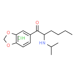 N-isopropyl Hexylone (hydrochloride)结构式