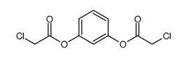 chloroacetic acid 3-(2-chloroacetoxy)phenyl ester结构式