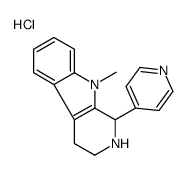 9-methyl-1-pyridin-4-yl-1,2,3,4-tetrahydropyrido[3,4-b]indole,hydrochloride结构式