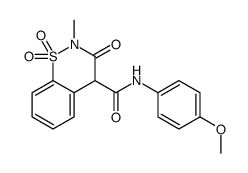 N-(4-Methoxyphenyl)-2-methyl-3-oxo-3,4-dihydro-2H-1,2-benzothiazi ne-4-carboxamide 1,1-dioxide Structure