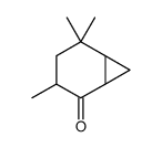 3,5,5-trimethylbicyclo[4.1.0]heptan-2-one structure