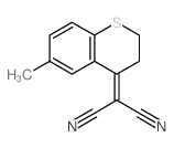 Propanedinitrile,2-(2,3-dihydro-6-methyl-4H-1-benzothiopyran-4-ylidene)-结构式