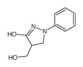 4-(hydroxymethyl)-1-phenylpyrazolidin-3-one结构式