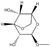 Methyl 3,6-anhydro-β-D-glucopyranoside结构式