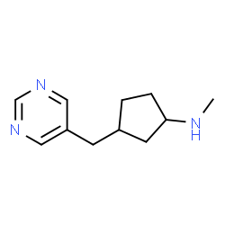 Cyclopentanamine, N-methyl-3-(5-pyrimidinylmethyl)- (9CI) structure