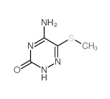 1,2,4-Triazin-3(2H)-one,5-amino-6-(methylthio)- structure