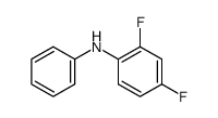 2,4-difluoro-N-phenylbenzenamine结构式