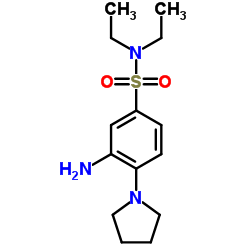 3-AMINO-N,N-DIETHYL-4-PYRROLIDIN-1-YL-BENZENESULFONAMIDE结构式