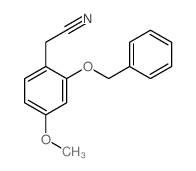 (2-(Benzyloxy)-4-methoxyphenyl)acetonitrile Structure