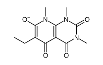 6-ethyl-1,3,8-trimethyl-2,4,5-trioxopyrido[2,3-d]pyrimidin-7-olate Structure