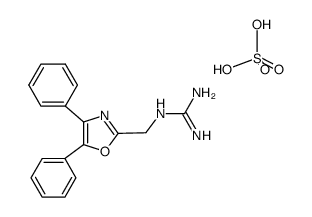 (4,5-diphenyl-oxazol-2-ylmethyl)-guanidine, sulfate (2:1) Structure