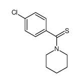 1-(p-chlorotiobenzoilo)piperydyna结构式