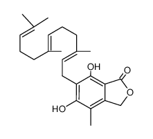 6-<(2E,6E)farnesyl>-5,7-dihydroxy-4-methylphthalide Structure