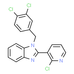 2-(2-CHLORO-3-PYRIDINYL)-1-(3,4-DICHLOROBENZYL)-1H-1,3-BENZIMIDAZOLE结构式