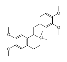 1-(3,4-dimethoxy-benzyl)-6,7-dimethoxy-2,2-dimethyl-1,2,3,4-tetrahydro-isoquinolinium Structure