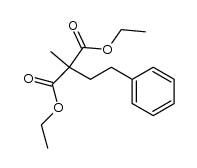 diethyl 2-methyl-2-phenethylmalonate Structure