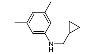 Benzenamine, N-(cyclopropylmethyl)-3,5-dimethyl- (9CI)结构式