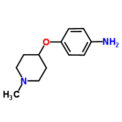 4-[(1-Methyl-4-piperidinyl)oxy]aniline Structure