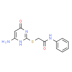 2-((4-amino-6-hydroxypyrimidin-2-yl)thio)-N-phenylacetamide结构式