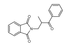 N-(2-methyl-3-oxo-3-phenyl-propyl)-phthalimide结构式
