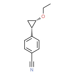 Benzonitrile, 4-[(1R,2R)-2-ethoxycyclopropyl]-, rel- (9CI) Structure