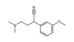 3-cyano-1-(dimethylamino)-3-(m-methoxyphenyl)propane结构式