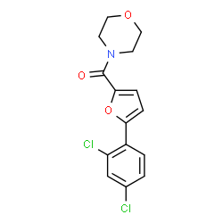 [5-(2,4-dichlorophenyl)furan-2-yl](morpholin-4-yl)methanone Structure