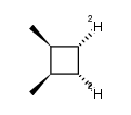 1r,2c-Dideuterio-3t,4t-dimethylcyclobutan Structure