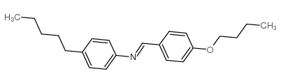 4-Butoxybenzylidene-4'-pentylaniline Structure