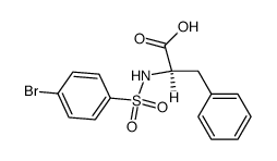 N-p-Bromphenylsulfonyl-D-phenylalanin Structure