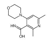 2,6-dimethyl-4-morpholin-4-ylpyridine-3-carboxamide Structure