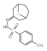 4-methyl-N-(8-thiabicyclo[3.2.1]oct-3-ylideneamino)benzenesulfonamide Structure