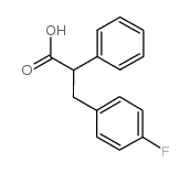 3-(4-Fluoro-phenyl)-2-phenyl-propionic acid Structure