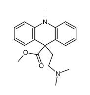 dihydro-9,10((dimethylamino)-2 ethyl)-9 methyl-10 acridine-9 carboxylate de methyle Structure