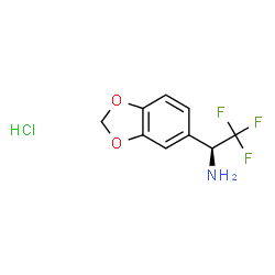 (R)-1-BENZO[1,3]DIOXOL-5-YL-2,2,2-TRIFLUORO-ETHYLAMINE, HCL SALT Structure