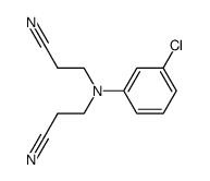3,3'-(3-chloro-phenylimino)-di-propionitrile结构式
