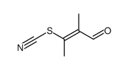 (E)-α-β-Dimethyl-β-thiocyanato-vinylaldehyd Structure