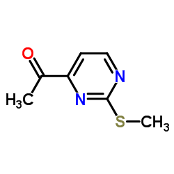 1-[2-(Methylthio)-4-pyrimidinyl]-ethanone Structure