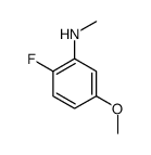 Benzenamine, 2-fluoro-5-methoxy-N-methyl- (9CI) structure