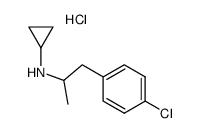 N-[2-(4-chlorophenyl)-1-methylethyl]cyclopropanamine hydrochloride结构式