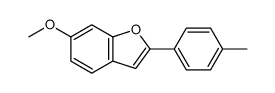 6-methoxy-2-(4-methylphenyl)-1-benzofuran结构式