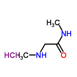N,N2-Dimethylglycinamide hydrochloride (1:1)结构式
